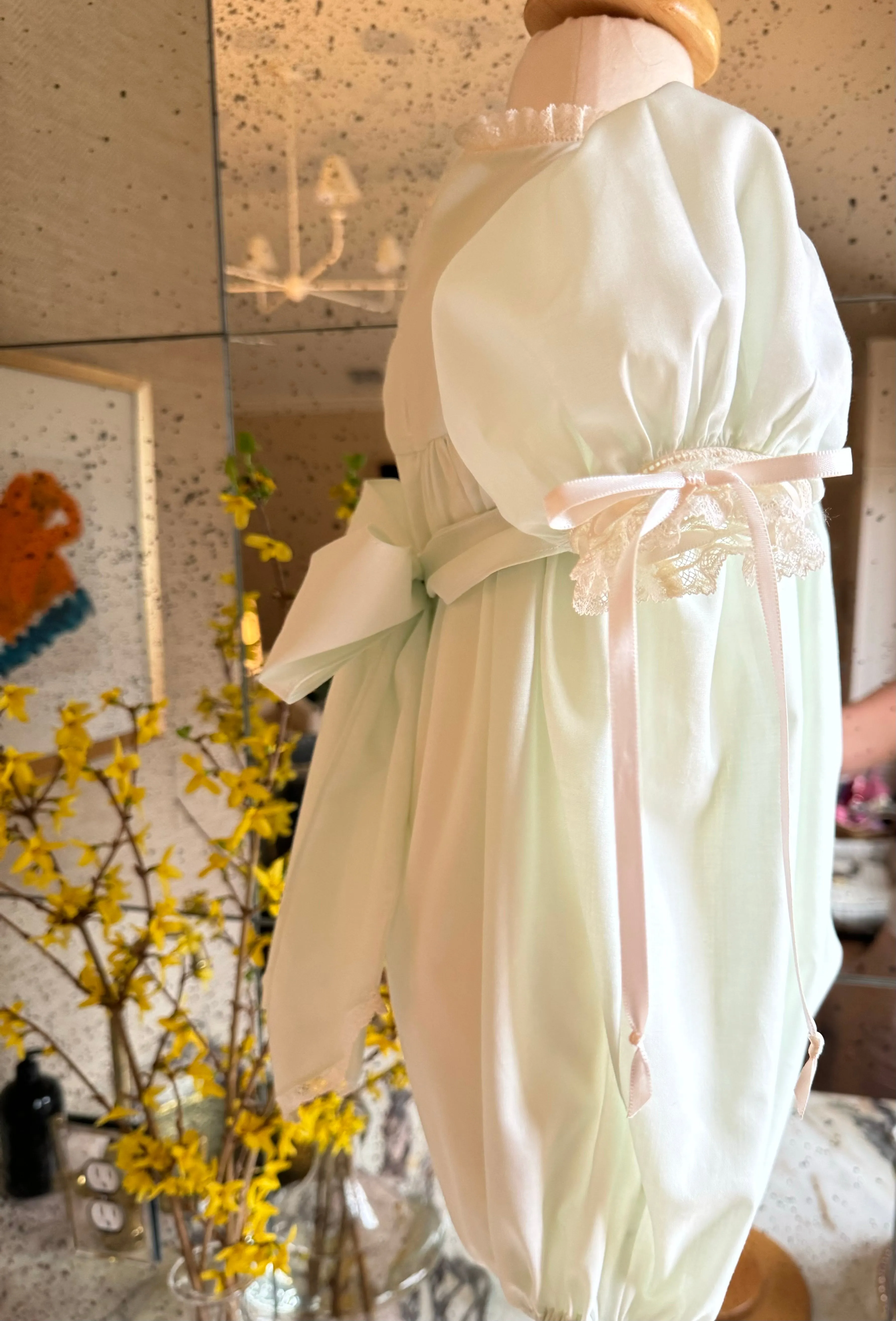 Girls and Boys Mint and White Heirloom Collection