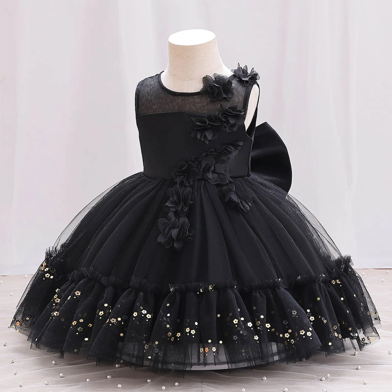 Girls Black Dress
