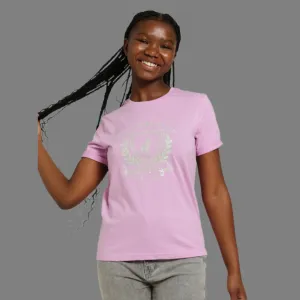 Girls Daniella Short Sleeve Printed Tee (Orchid Pink)