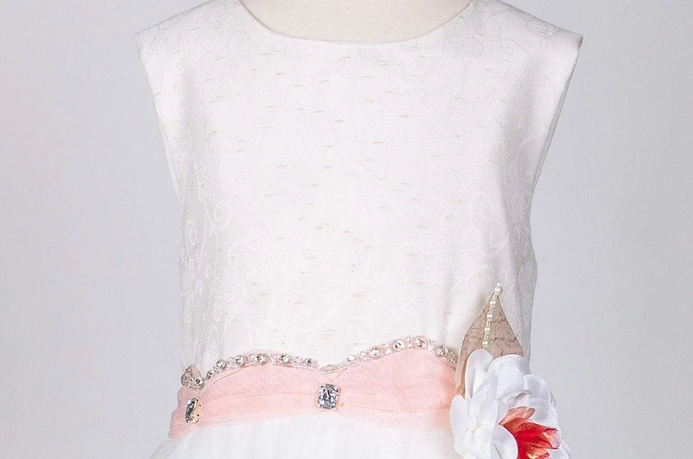 Girls' White  Dress