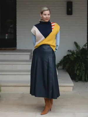 GITA NAVY SKIRT