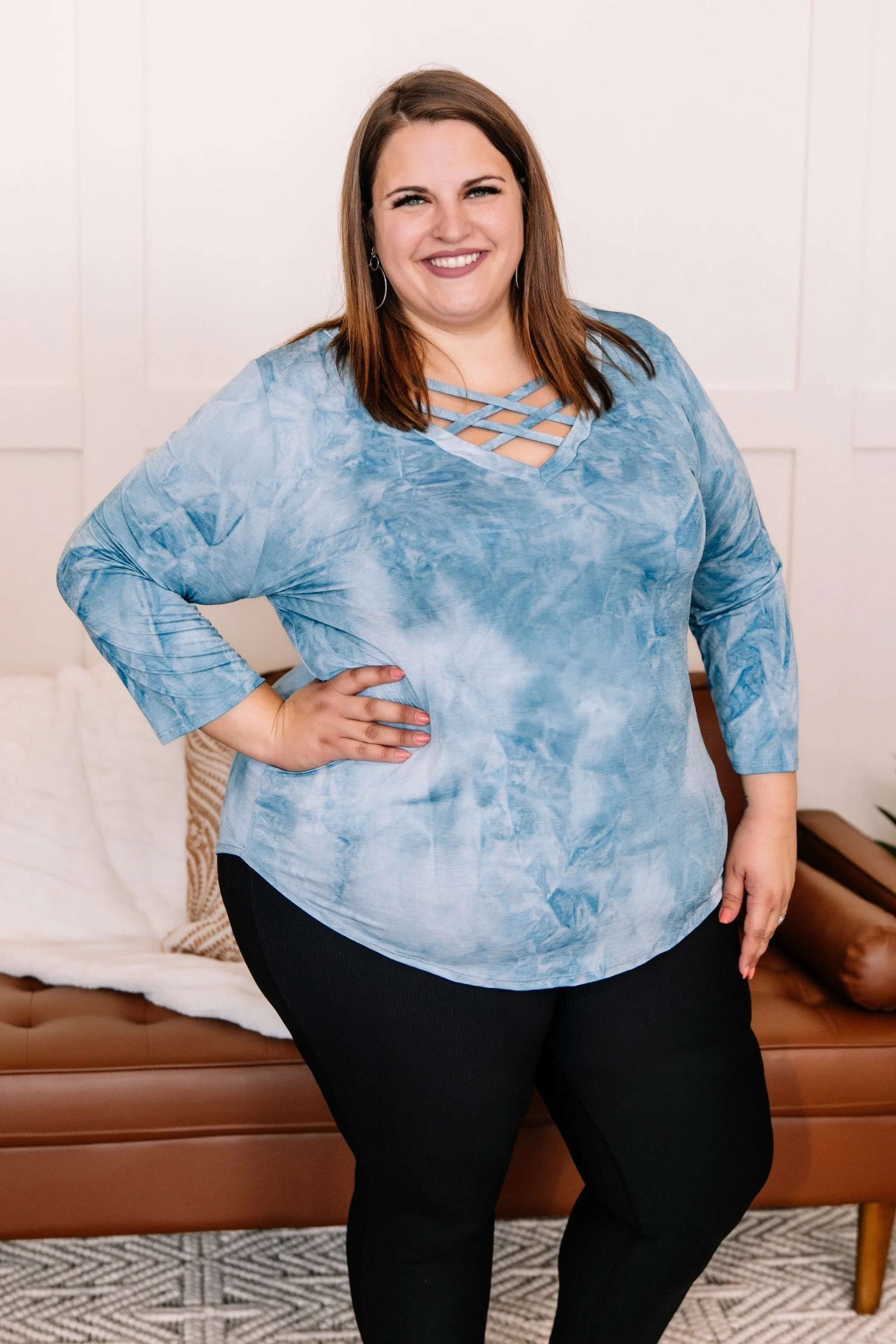 Glitter In The Air Blue Top