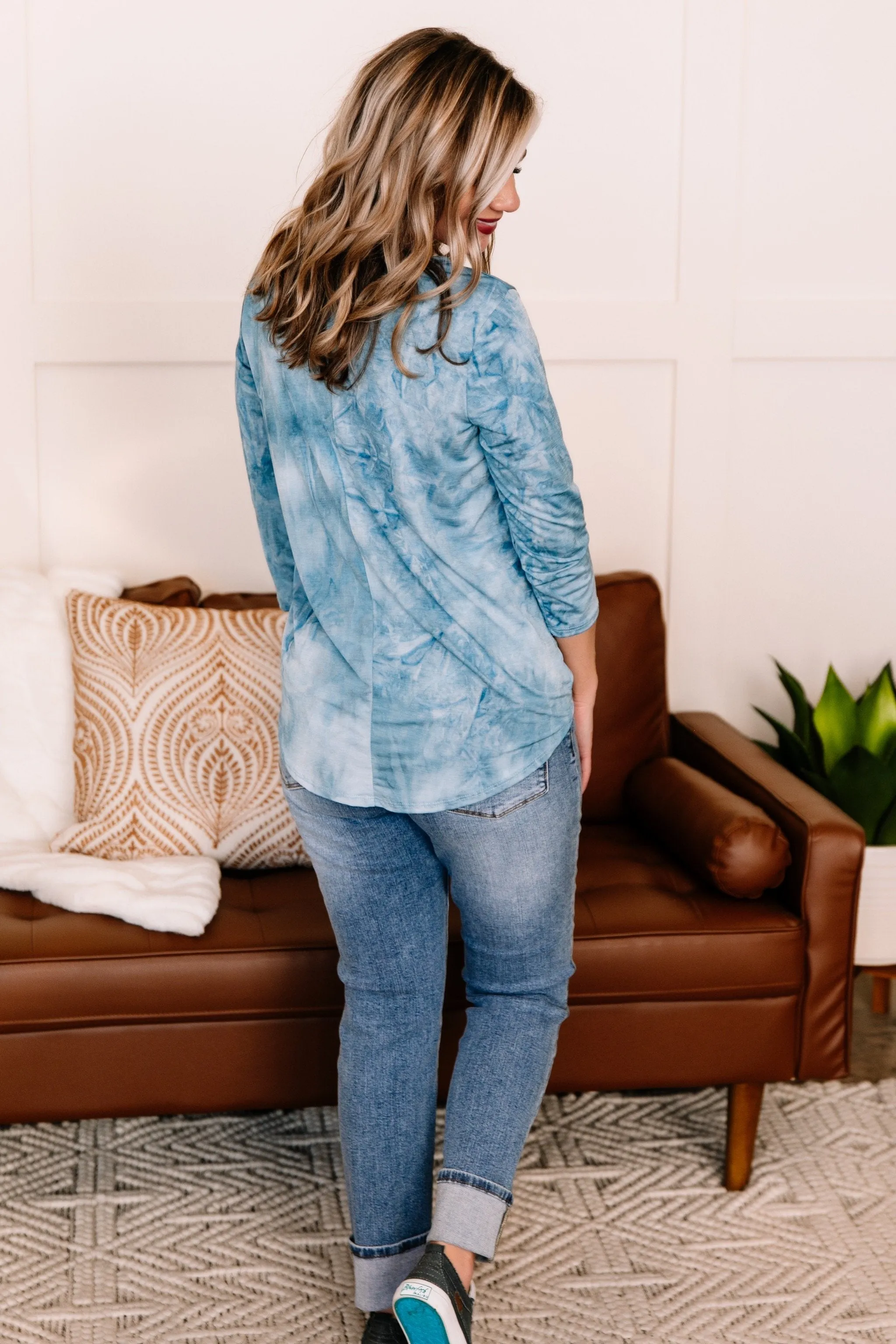 Glitter In The Air Blue Top
