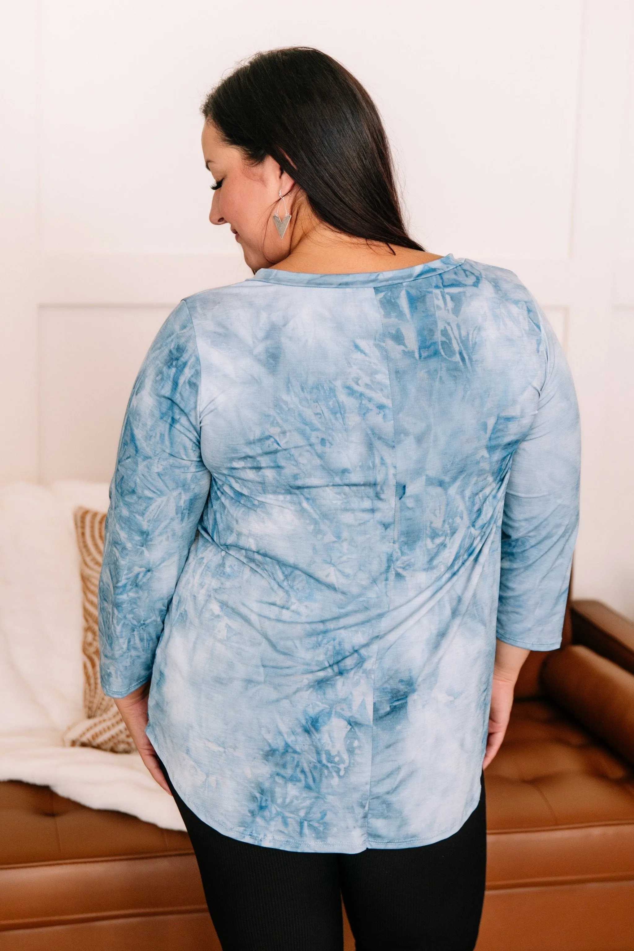 Glitter In The Air Blue Top