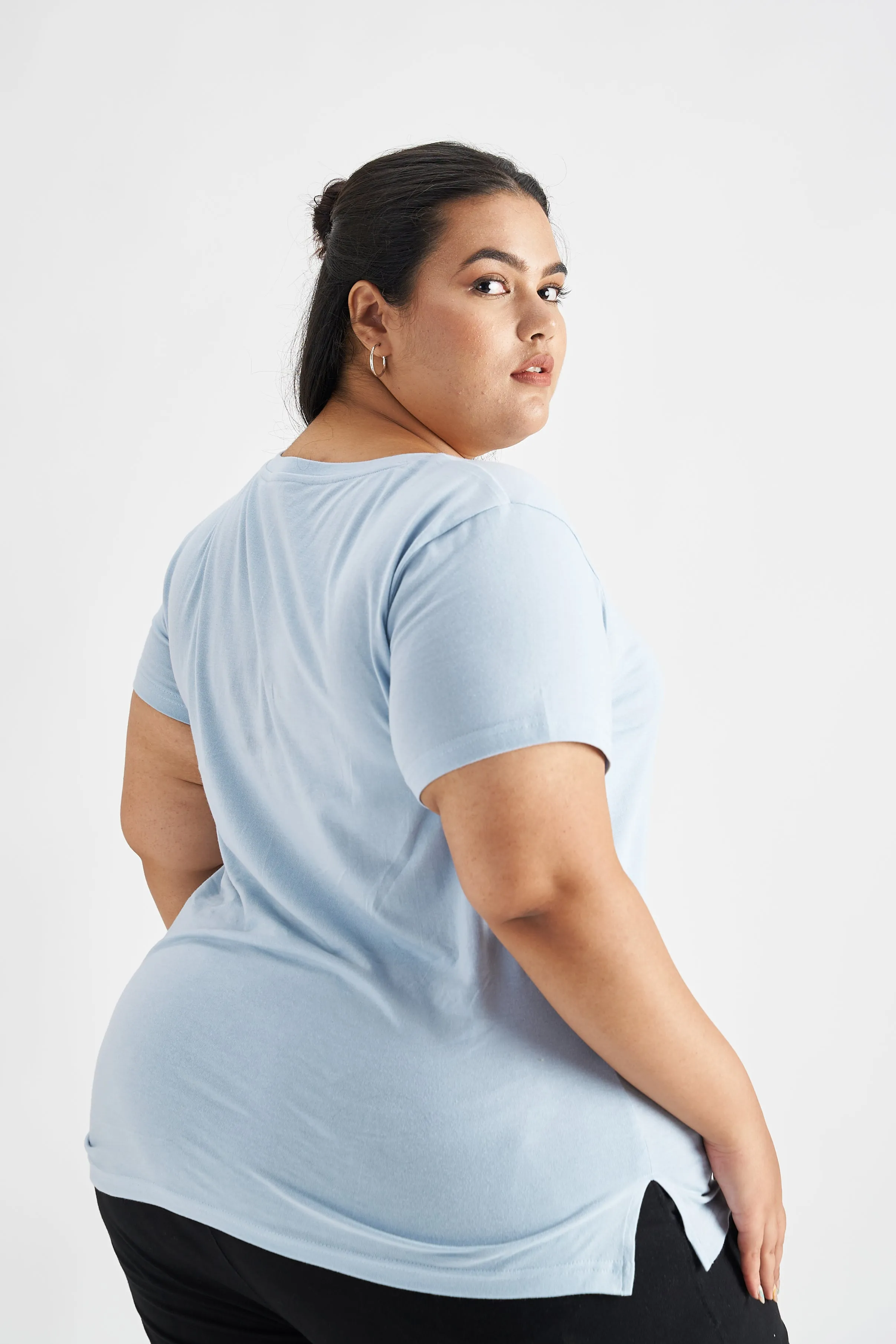 Go Easy Tee: Light Blue