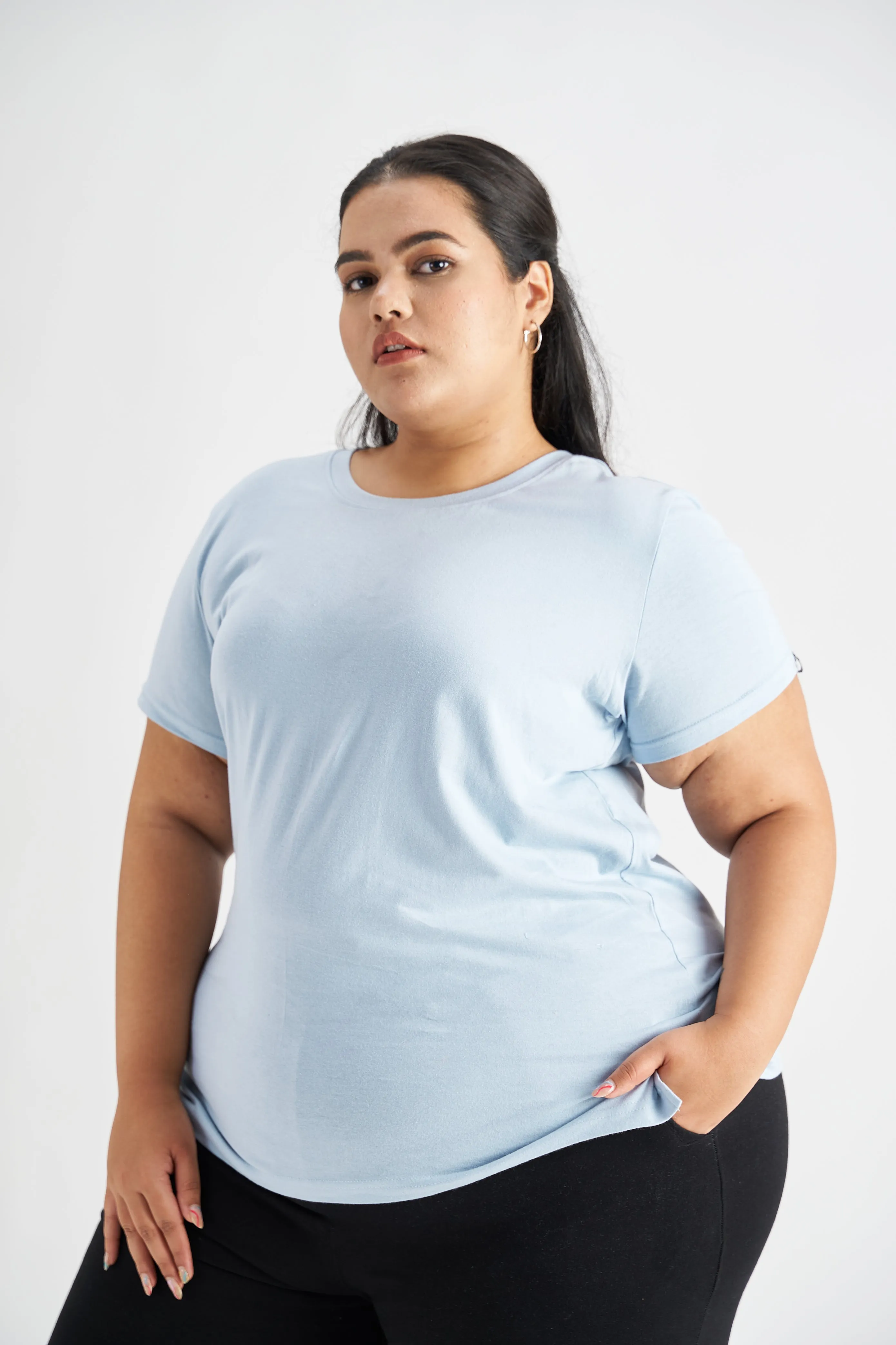 Go Easy Tee: Light Blue