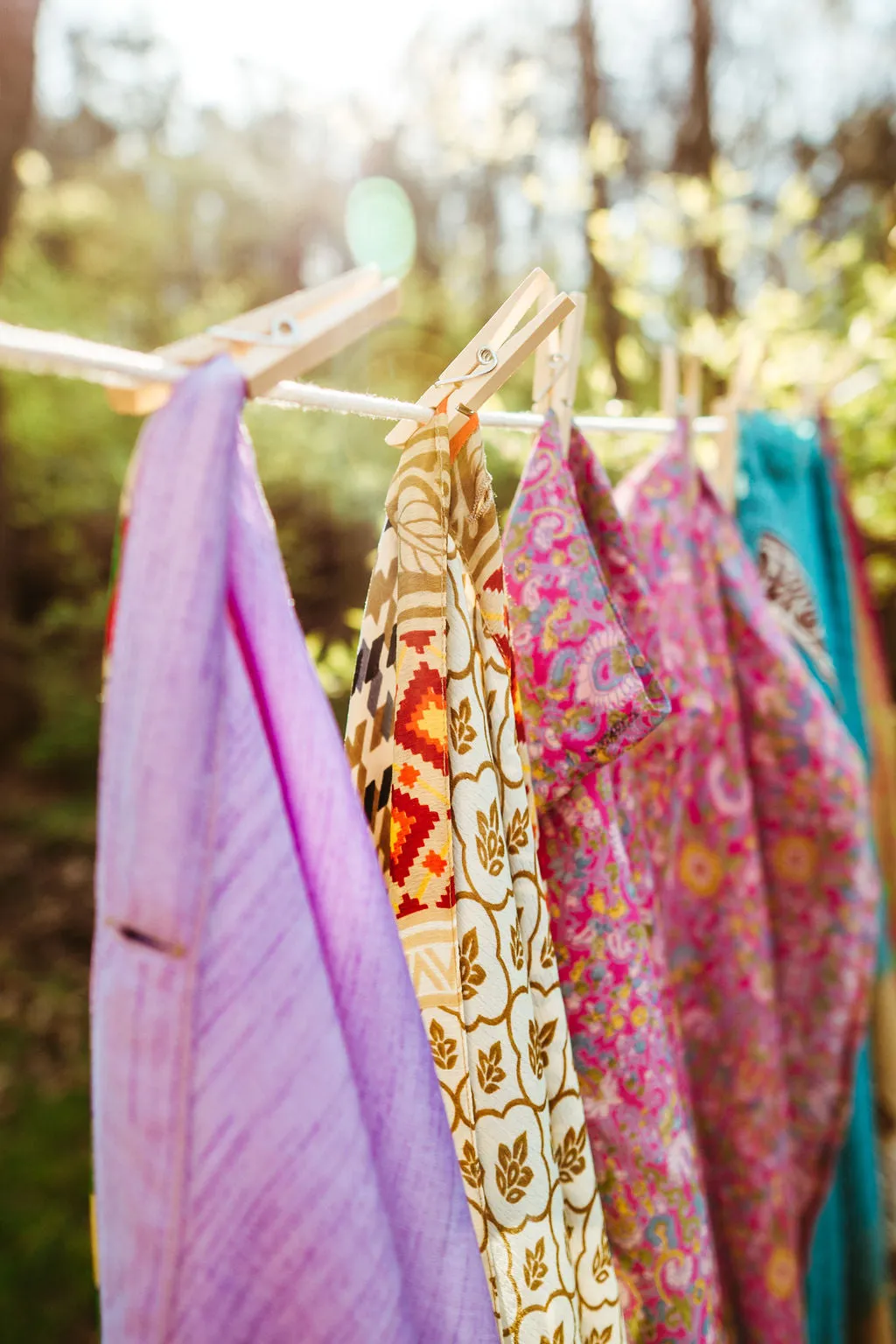 Goddess/Tea Length Up-Cycled Reversible Sari Wrap Skirt #56