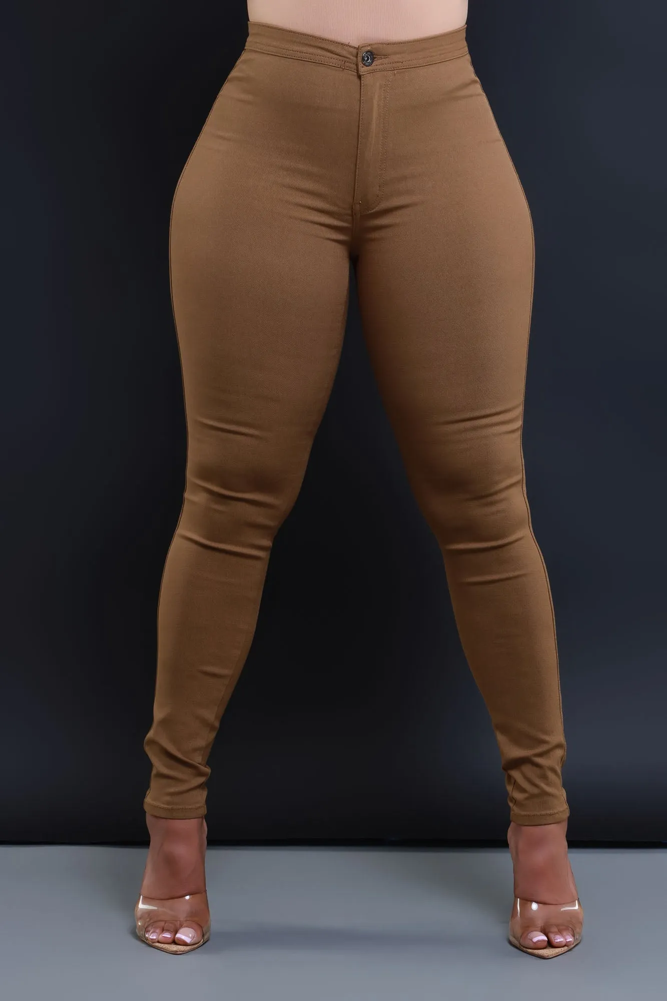 GP2101XP-High Waist Stretch Pants(PLUS)