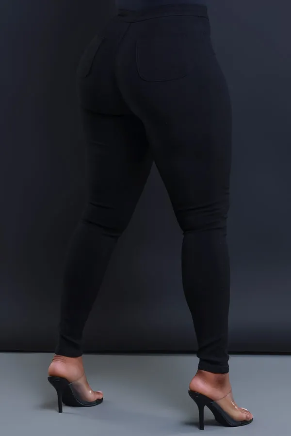 GP2101XP-High Waist Stretch Pants(PLUS)