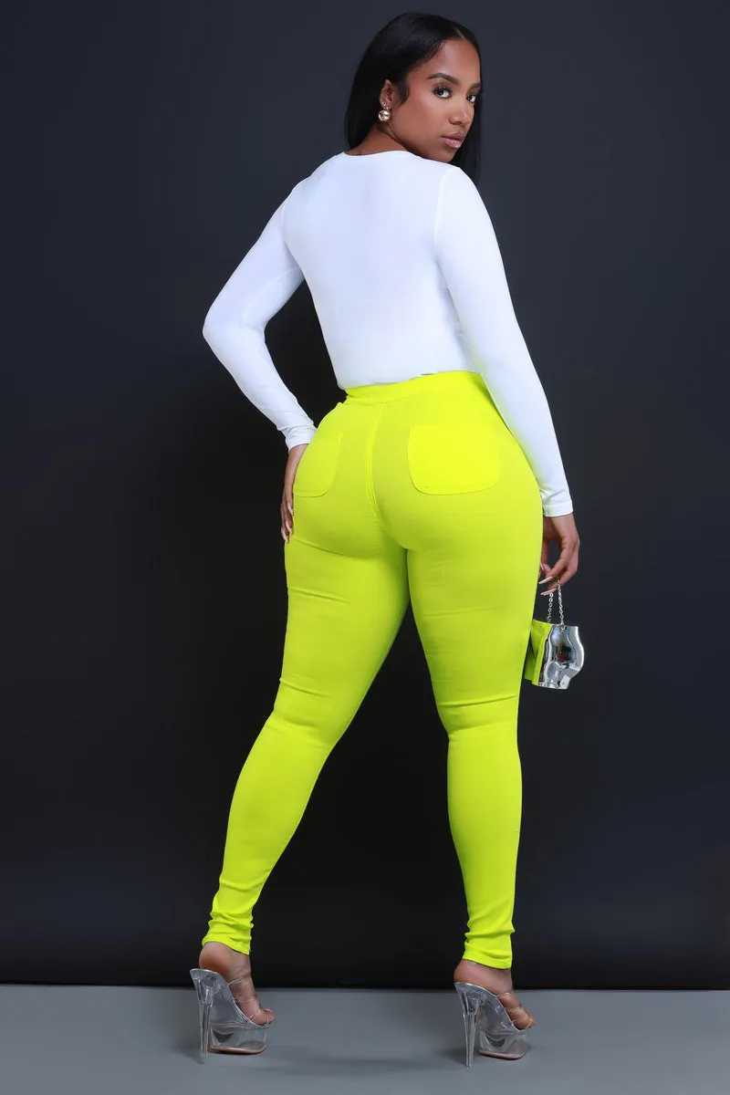 GP2101XP-High Waist Stretch Pants(PLUS)