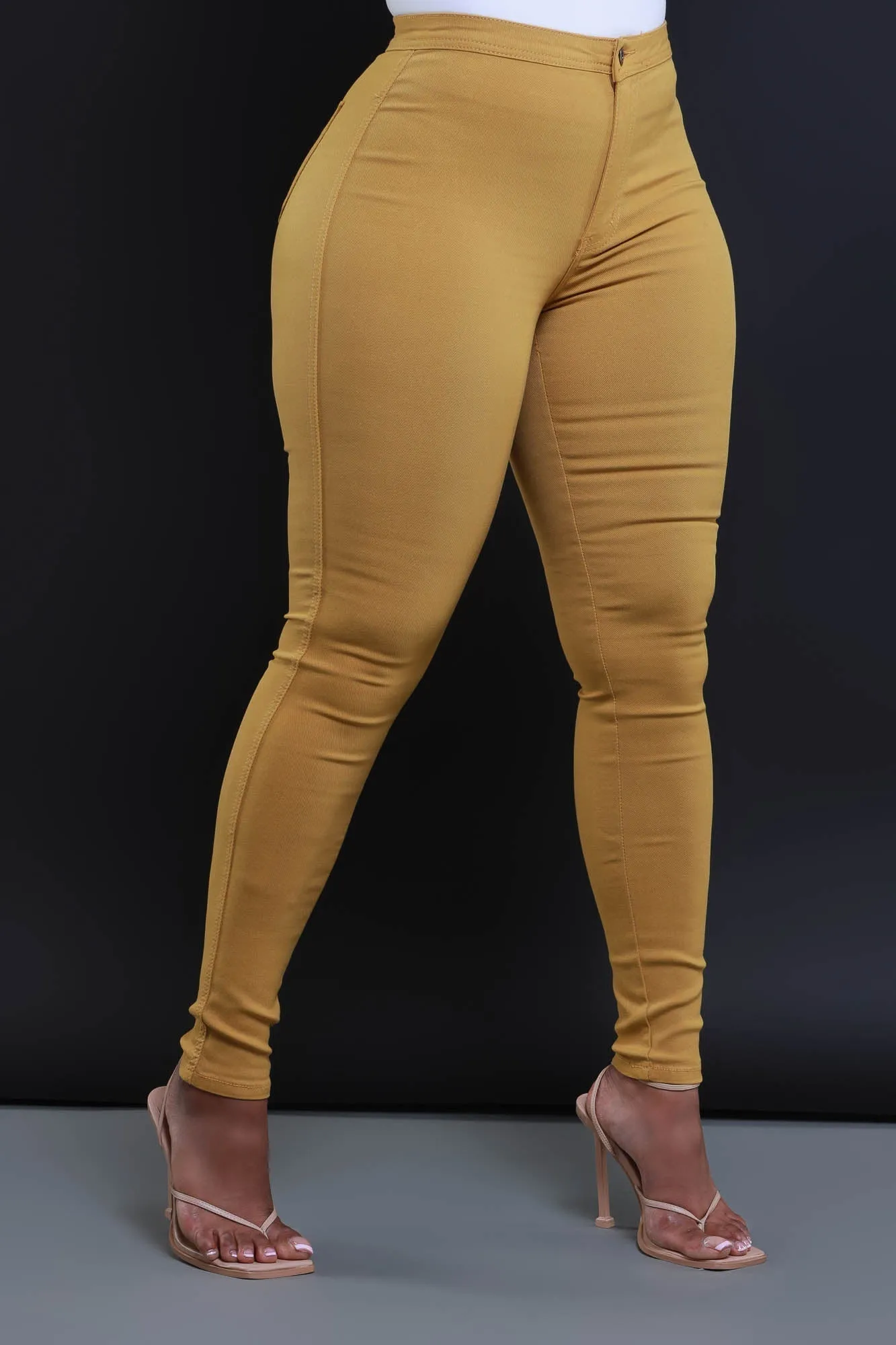GP2101XP-High Waist Stretch Pants(PLUS)