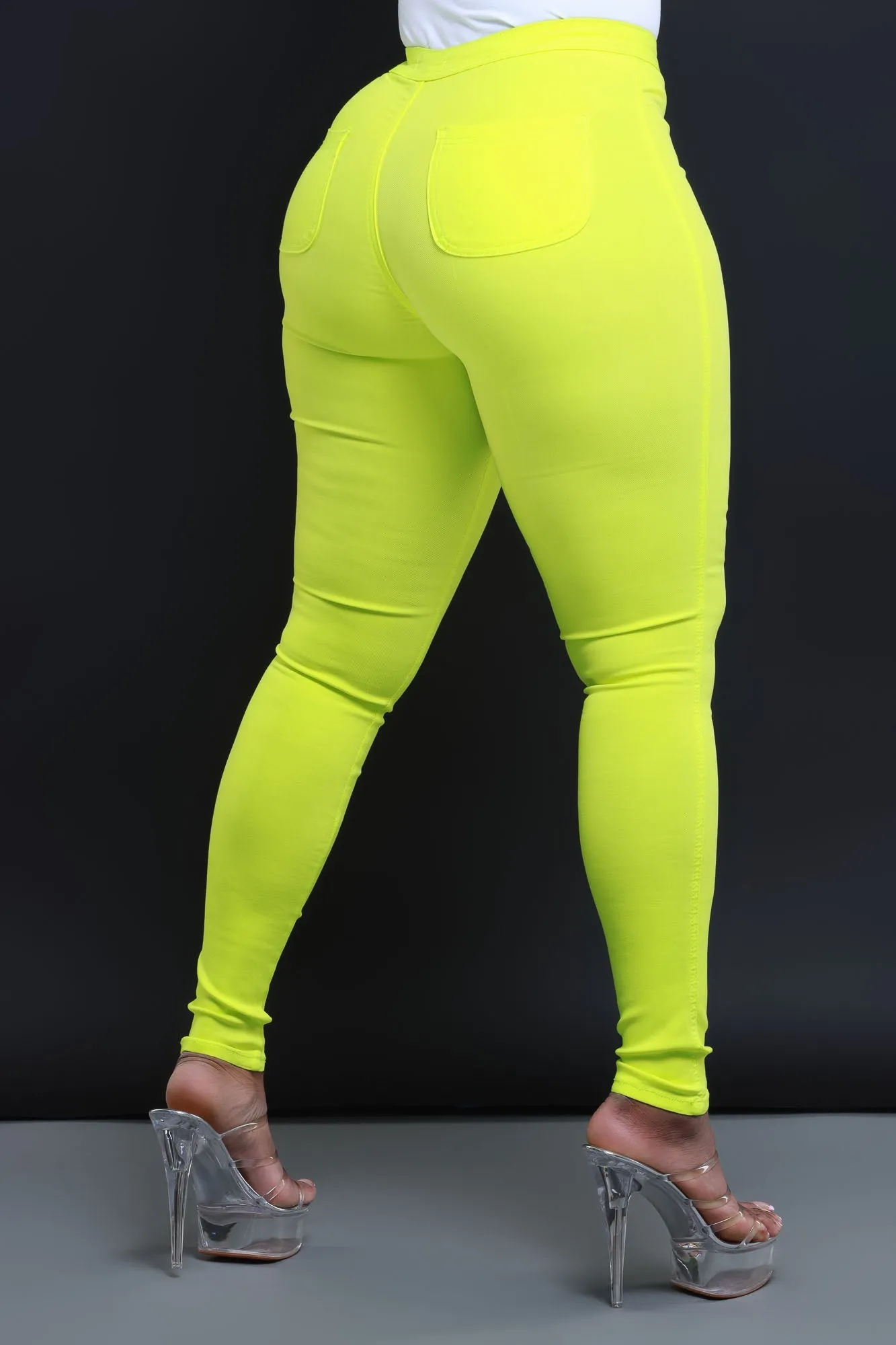 GP2101XP-High Waist Stretch Pants(PLUS)