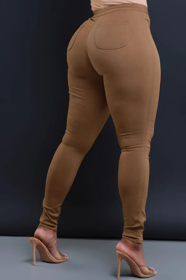 GP2101XP-High Waist Stretch Pants(PLUS)