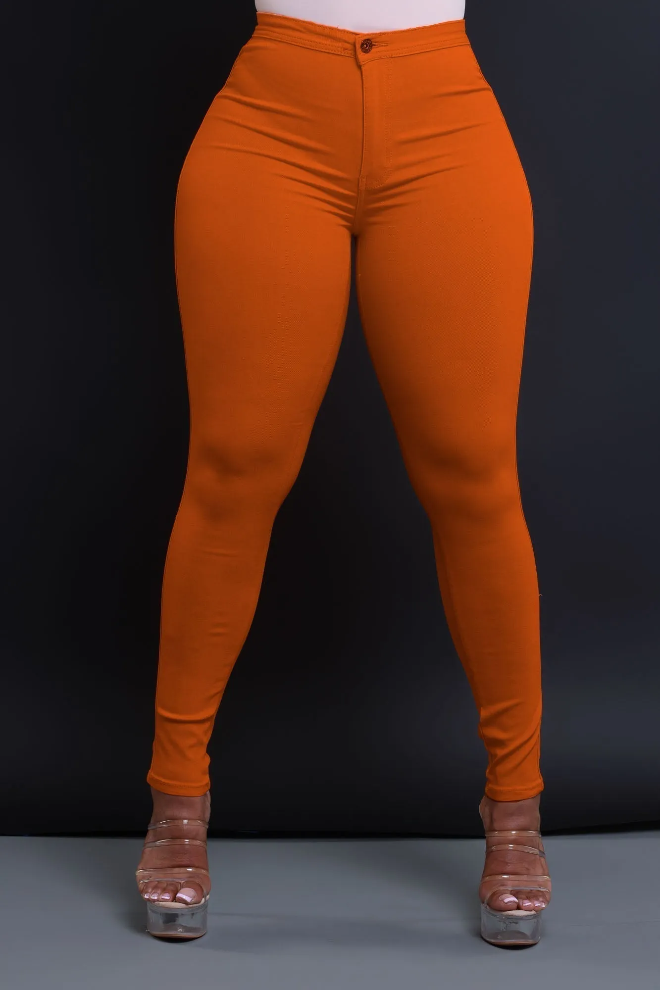 GP2101XP-High Waist Stretch Pants(PLUS)