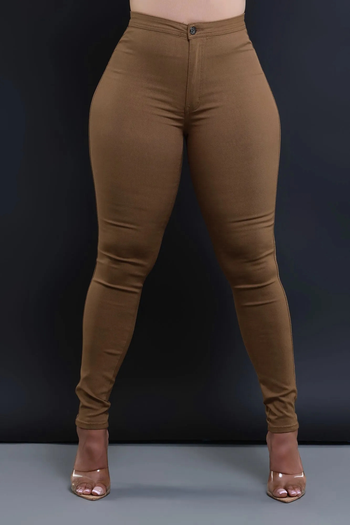 GP2101XP-High Waist Stretch Pants(PLUS)