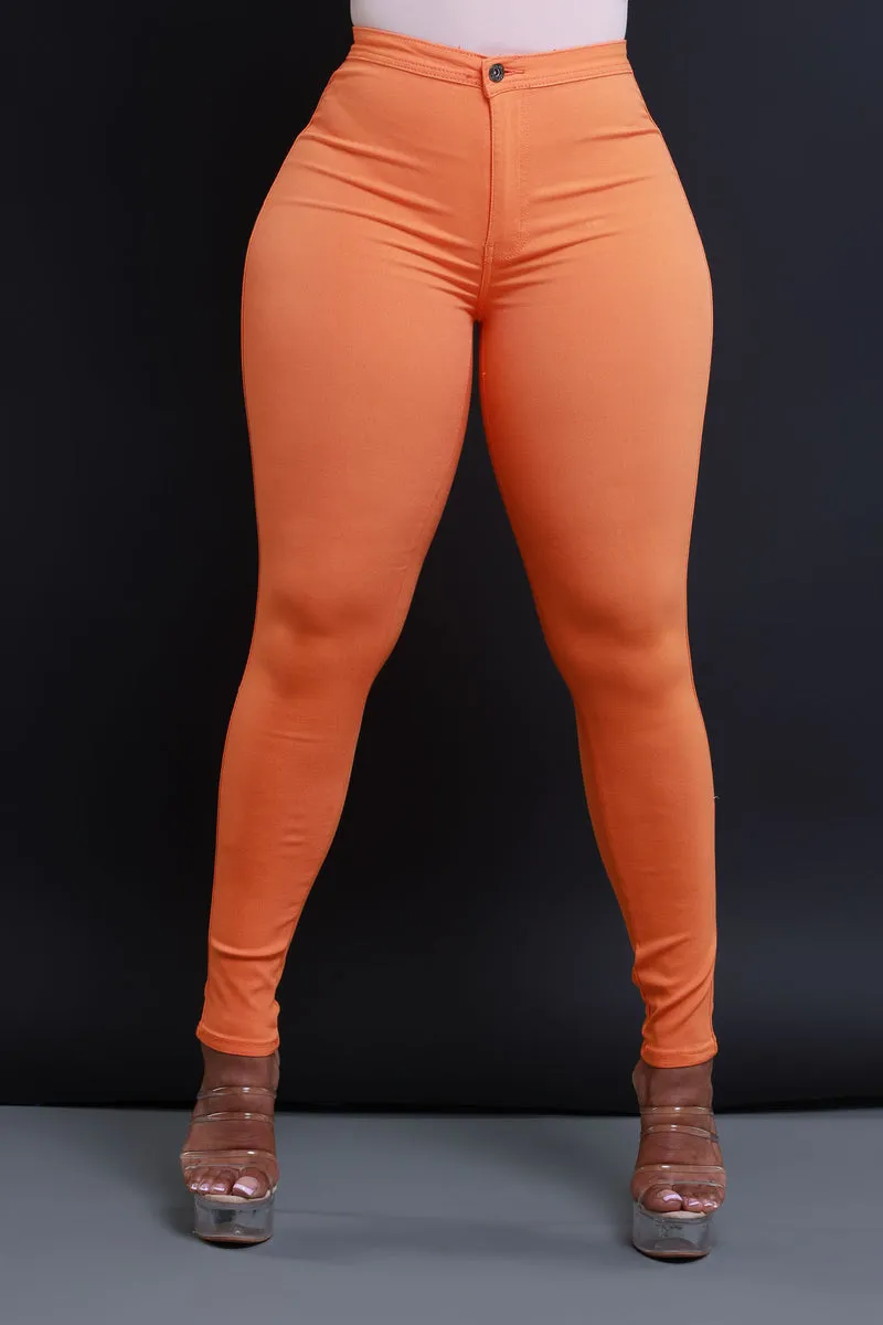 GP2101XP-High Waist Stretch Pants(PLUS)