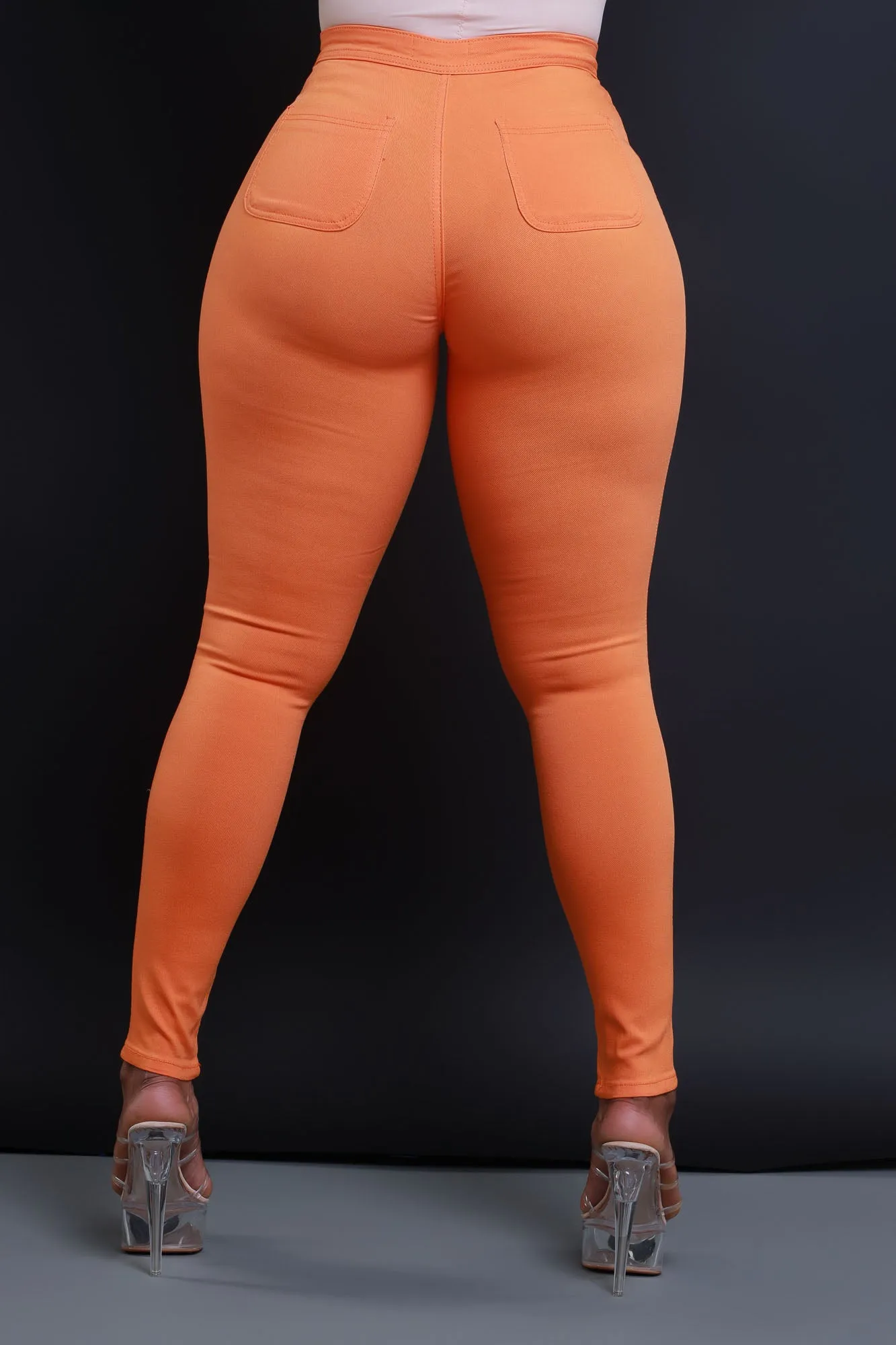 GP2101XP-High Waist Stretch Pants(PLUS)
