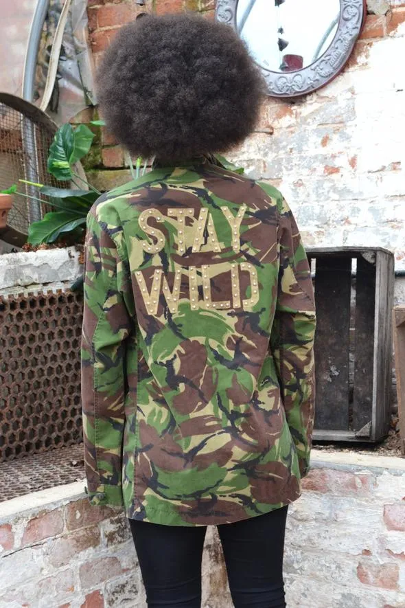 Green Camo Jacket - Various Wording
