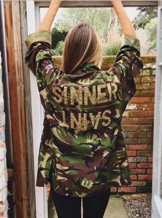Green Camo Jacket - Various Wording