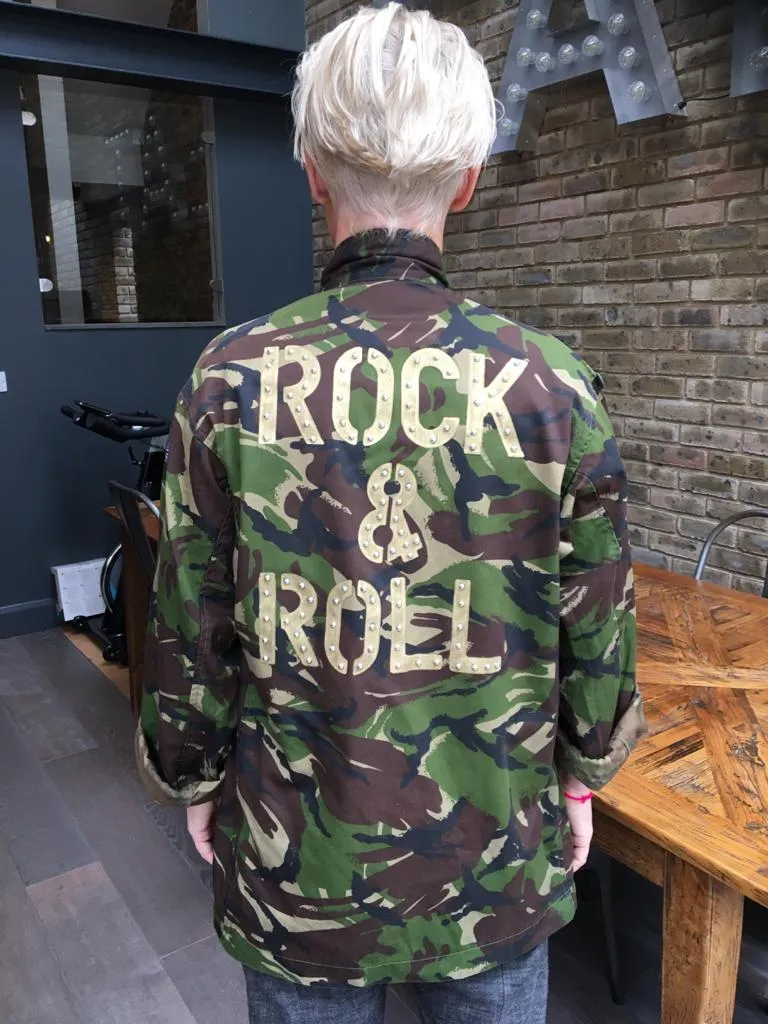 Green Camo Jacket - Various Wording