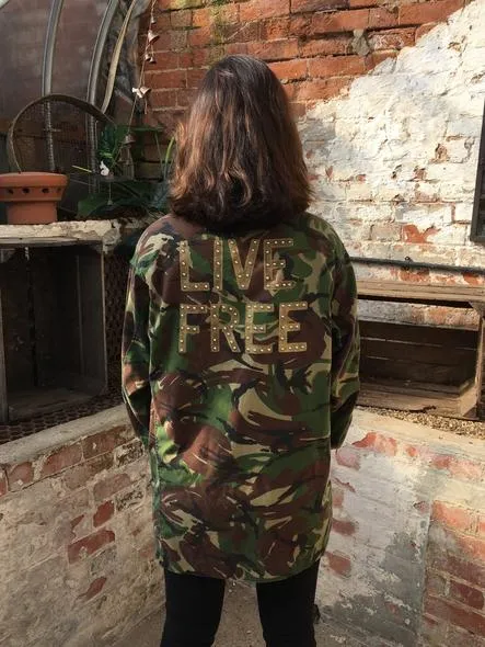 Green Camo Jacket - Various Wording