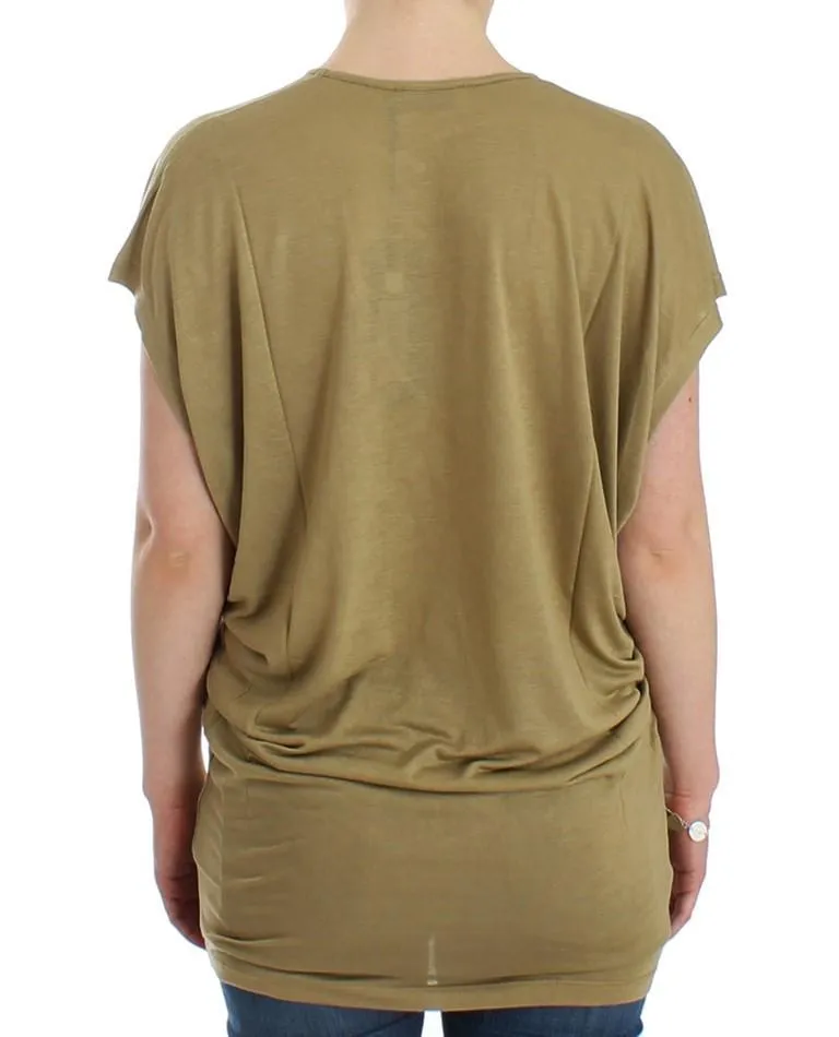 Green print shortsleeve t-shirt