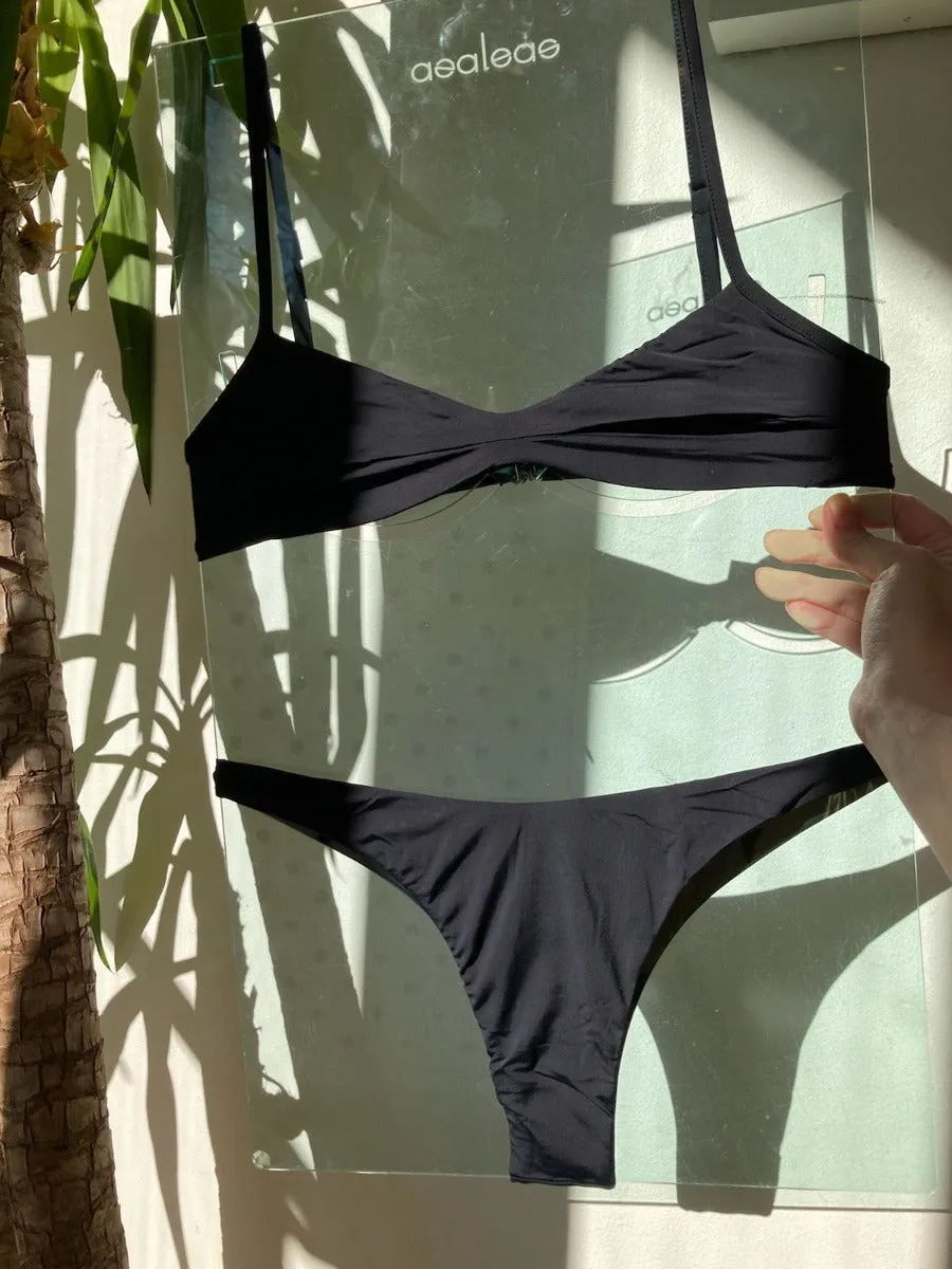 Haight: Lola Thong Bikini Bottom - Black