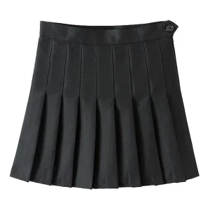 Harajuku High Waist Pleated Mini Skirts Women Sexy Kawaii Cosplay School Uniform Student Schoolgirls Black White Flared Skirts