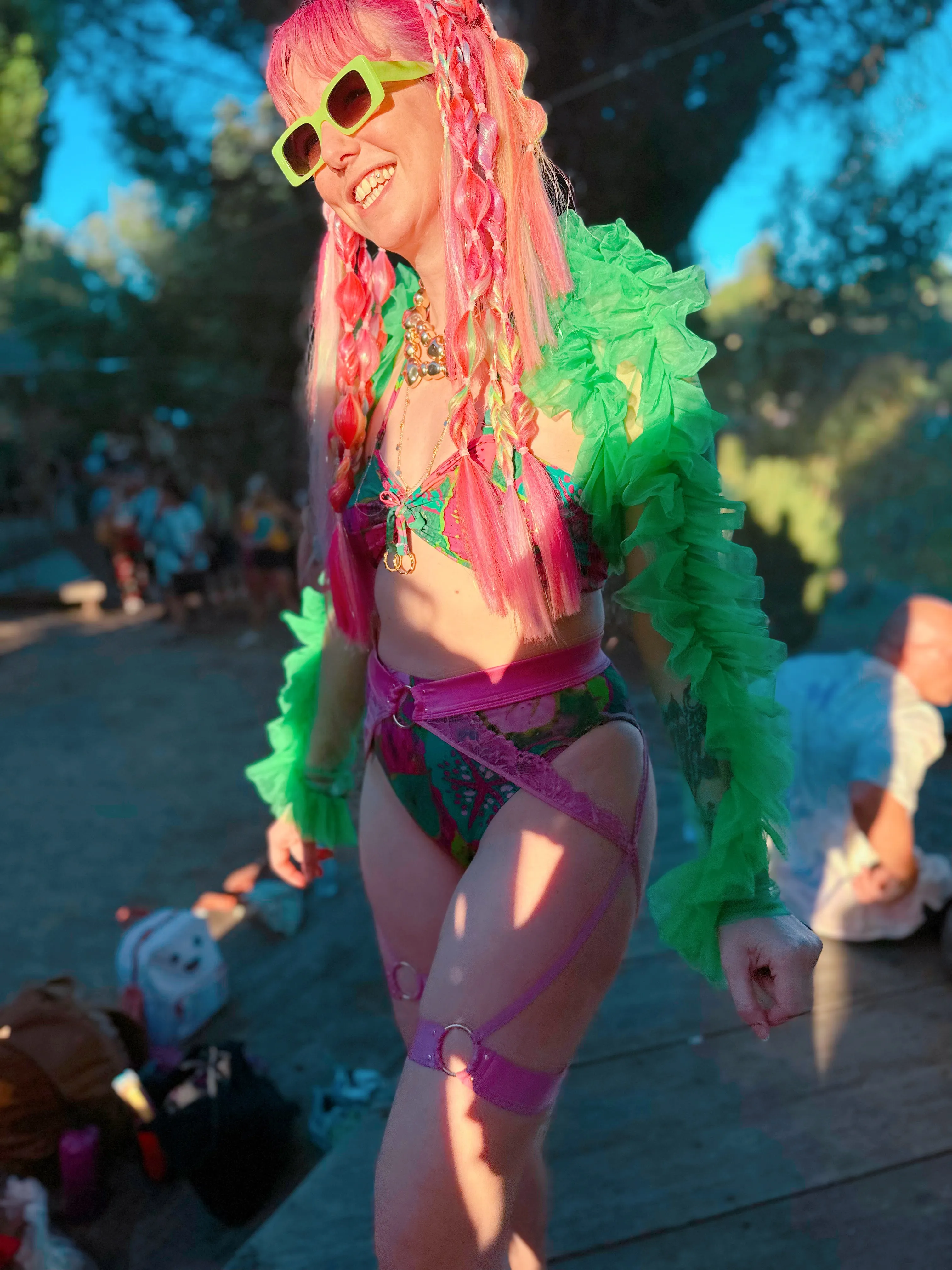 High Leg Pants in Cala Elysium