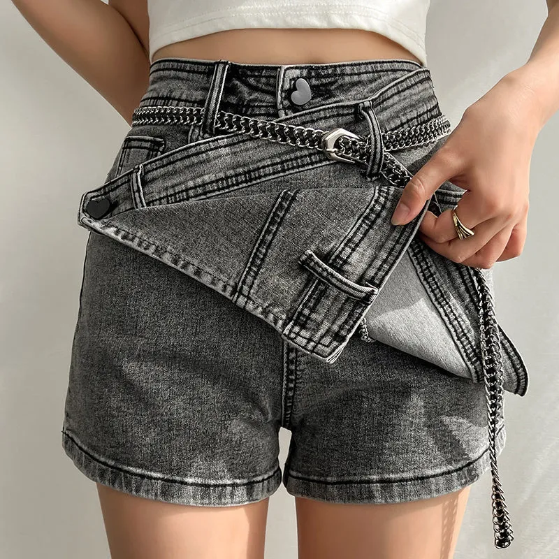 High Waist Irregular Skirt