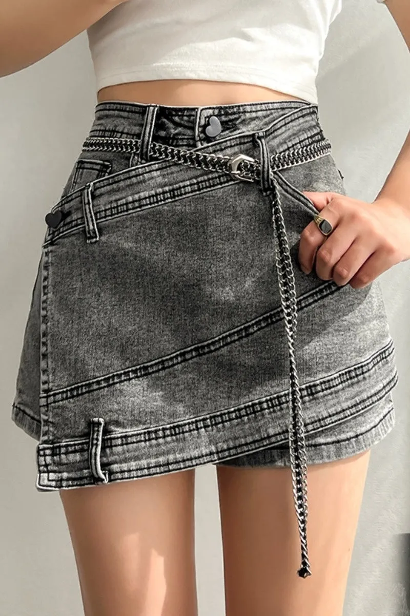 High Waist Irregular Skirt