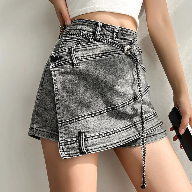 High Waist Irregular Skirt