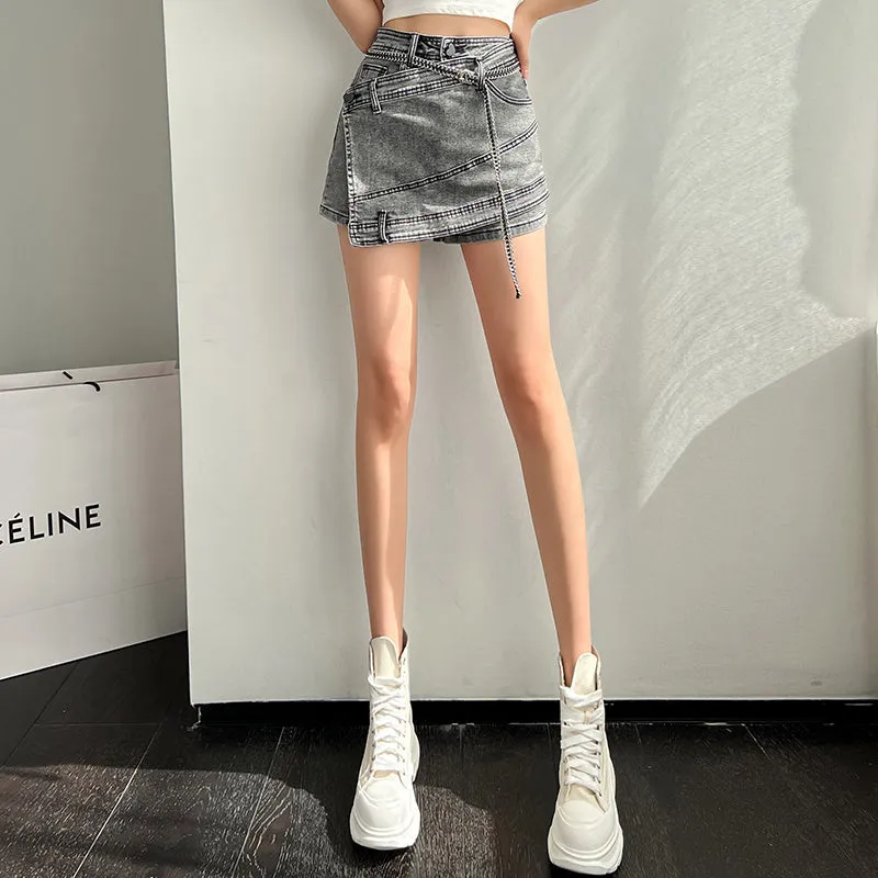 High Waist Irregular Skirt