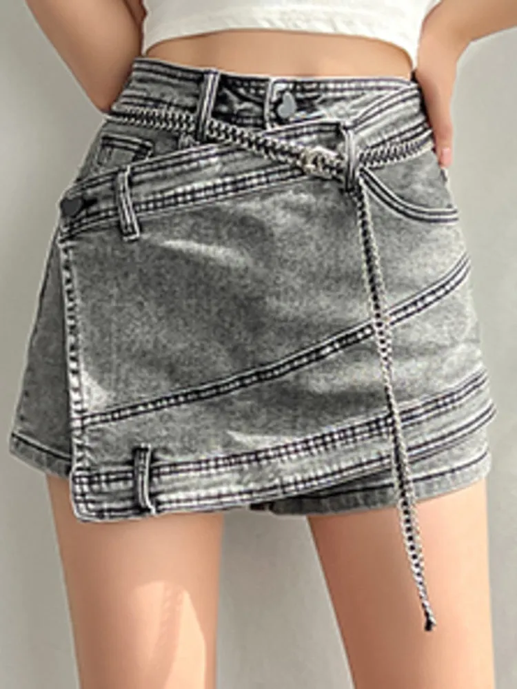 High Waist Irregular Skirt
