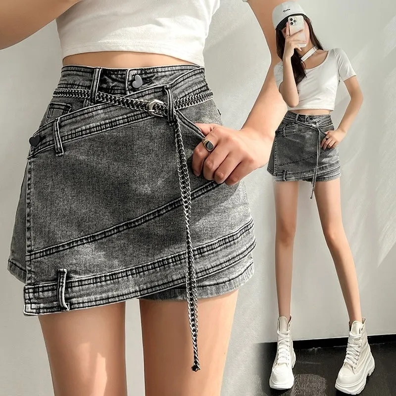 High Waist Irregular Skirt