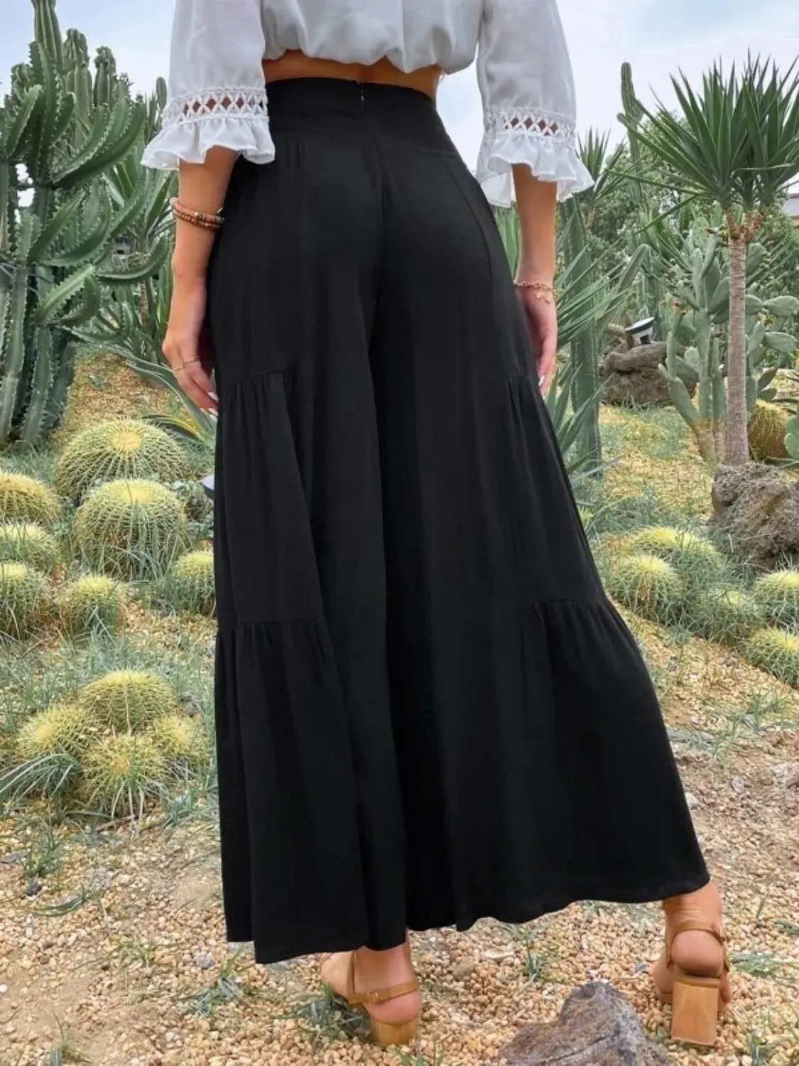 High Waist Wide Leg Pants S-2XL