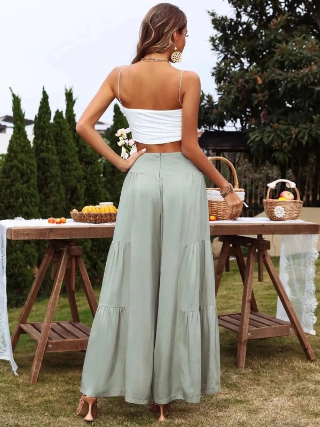 High Waist Wide Leg Pants S-2XL