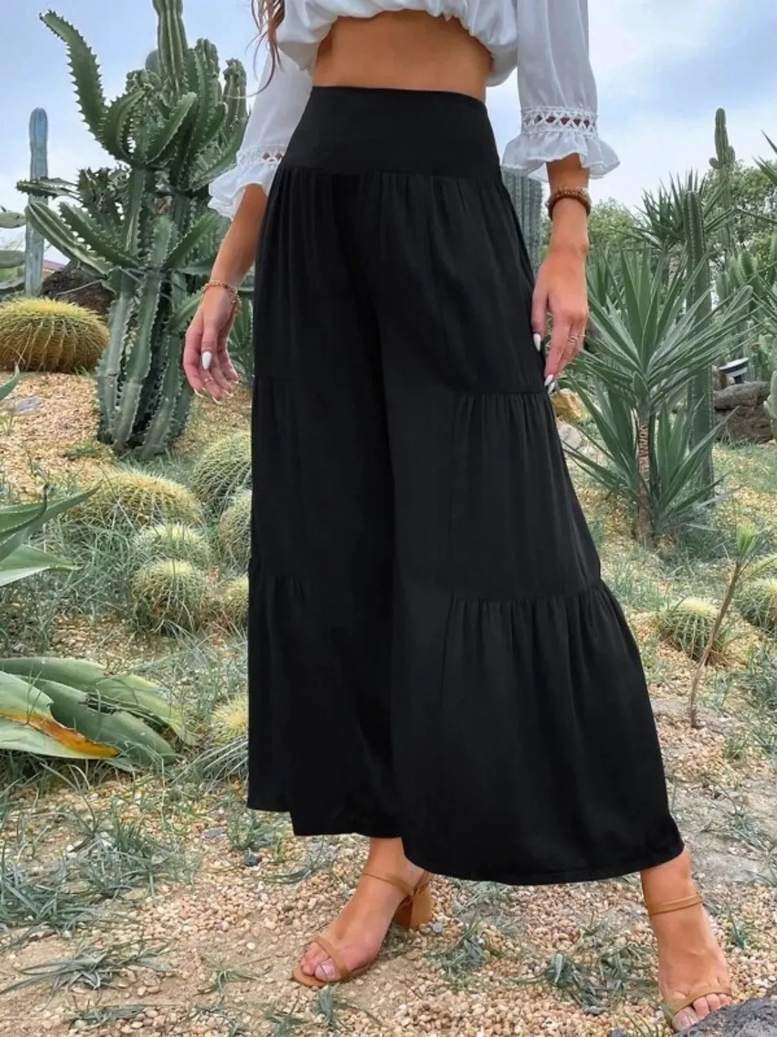 High Waist Wide Leg Pants S-2XL