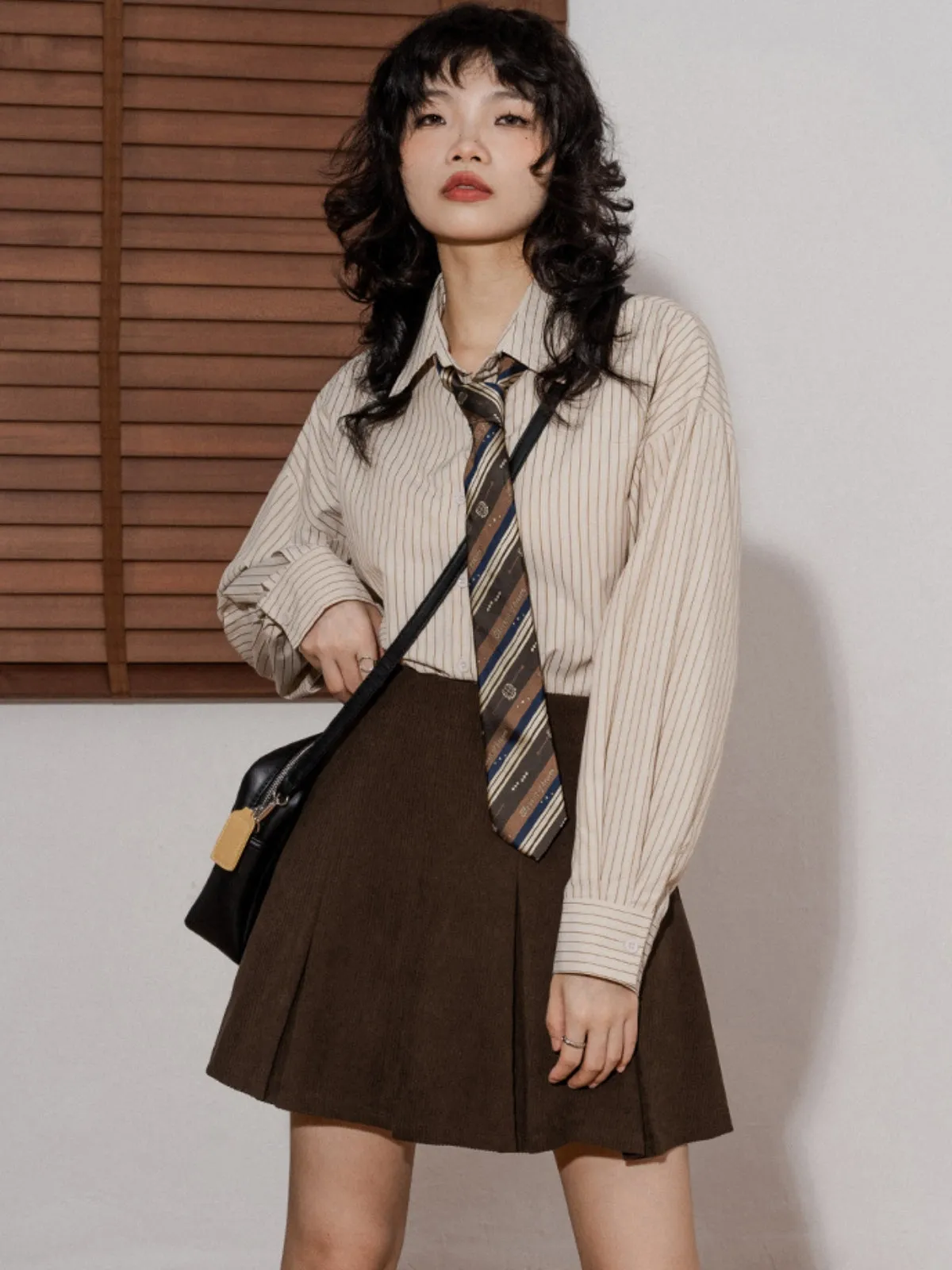 High Waisted Corduroy Skirt