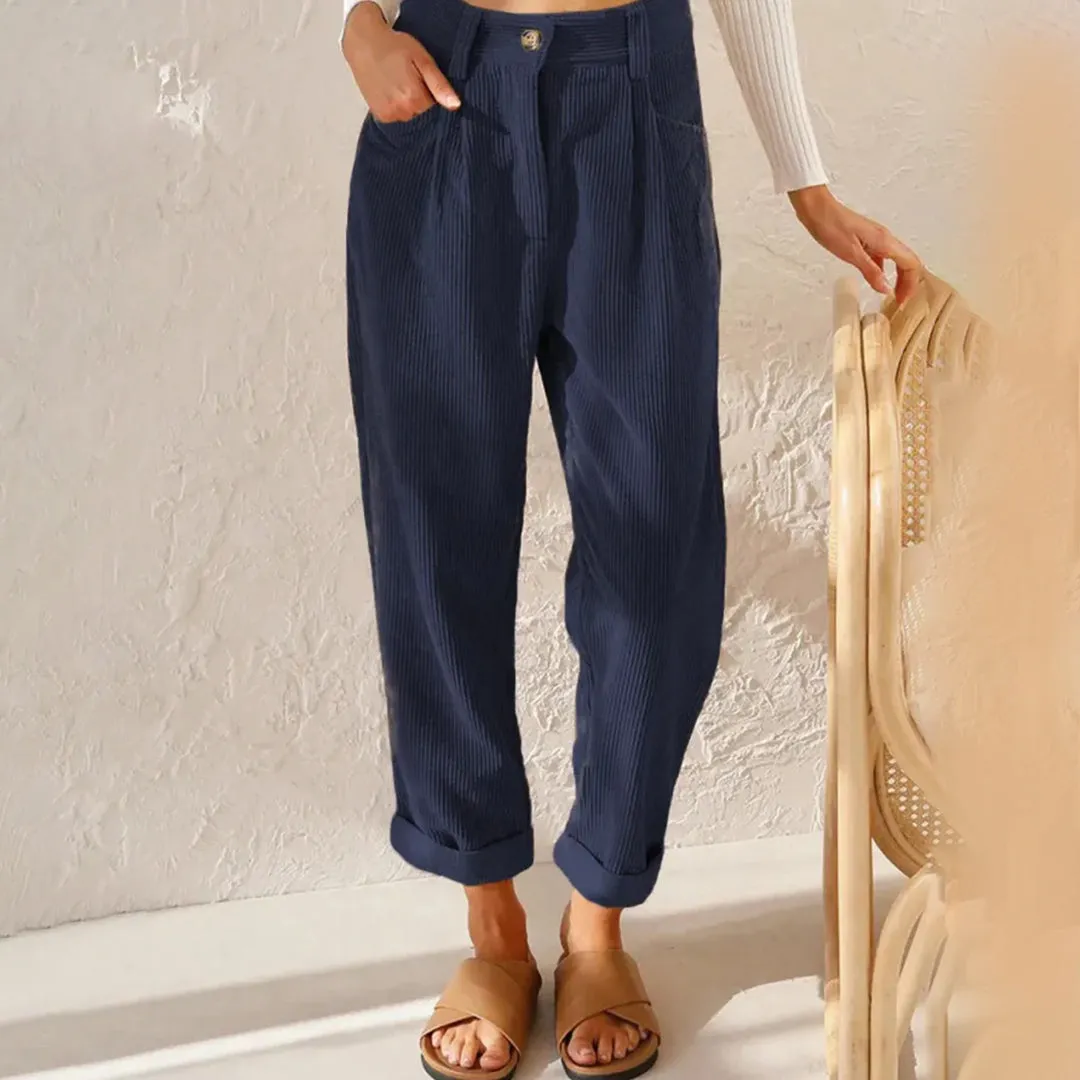 High-waisted pants for women