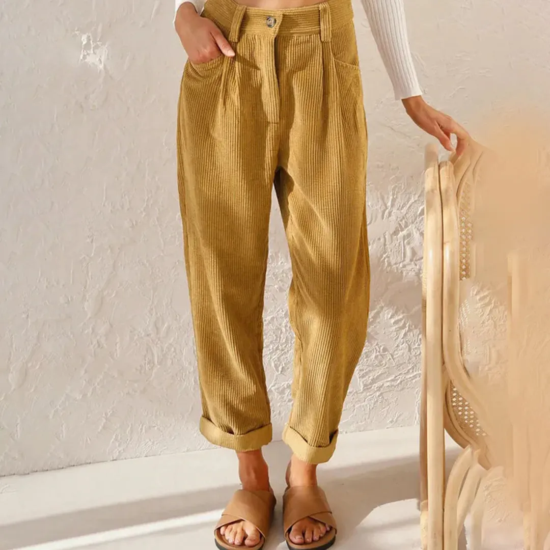 High-waisted pants for women