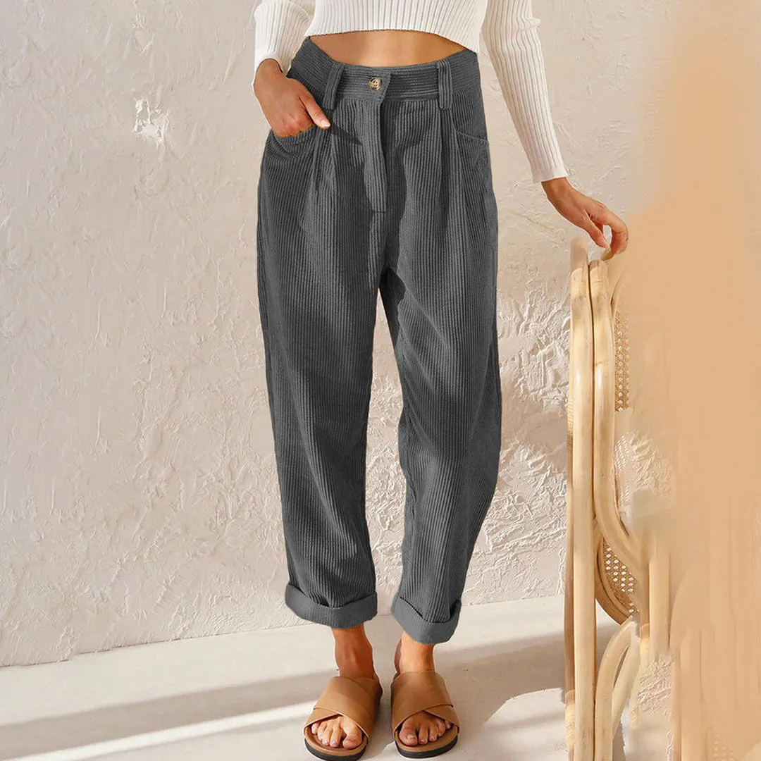High-waisted pants for women
