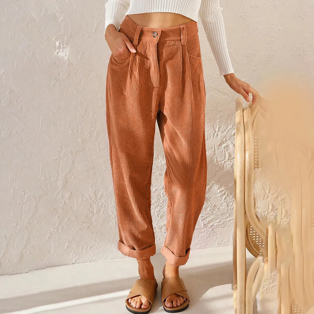 High-waisted pants for women
