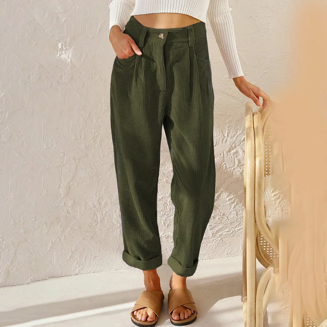 High-waisted pants for women