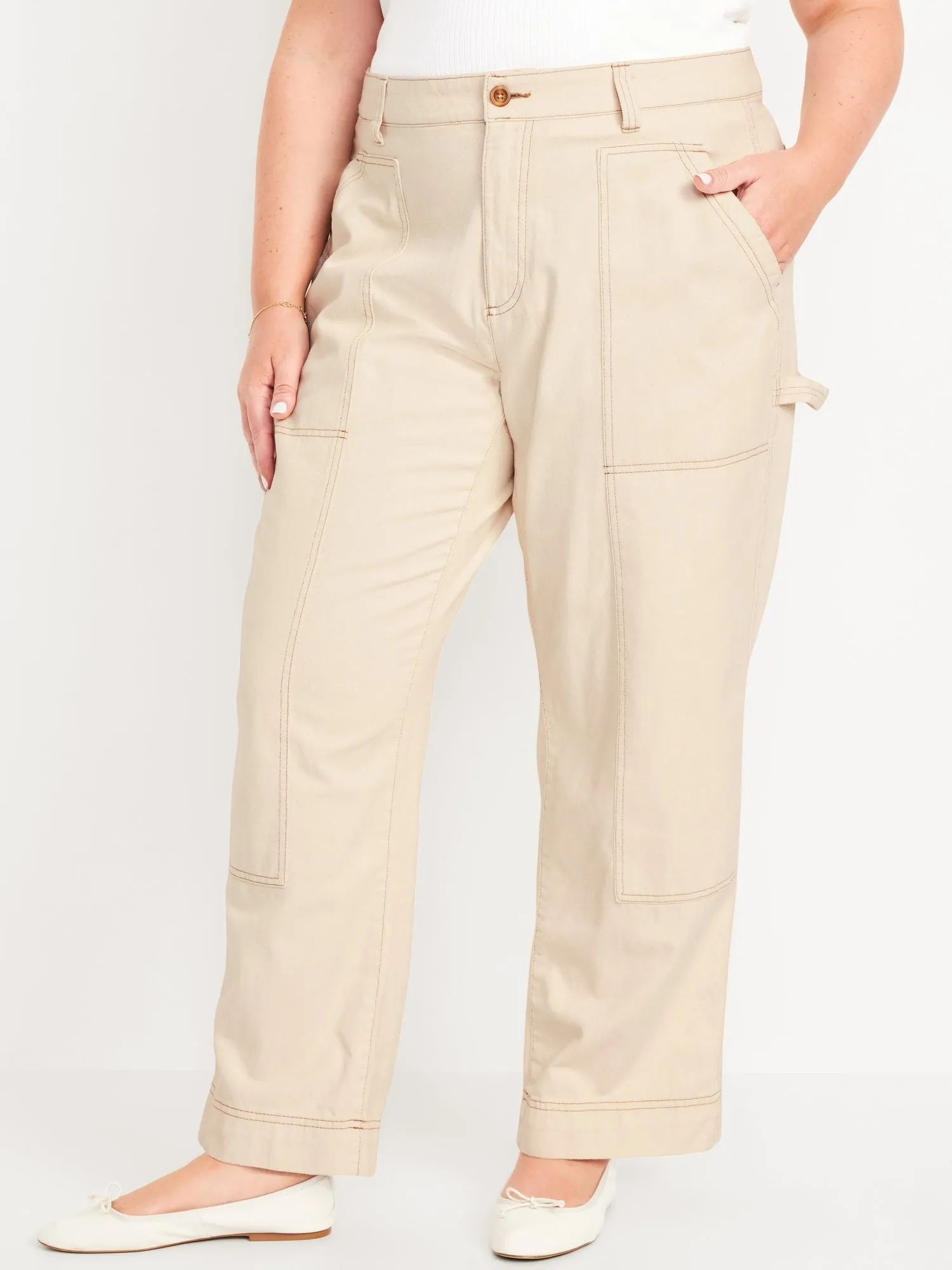 High-Waisted Utility Pants