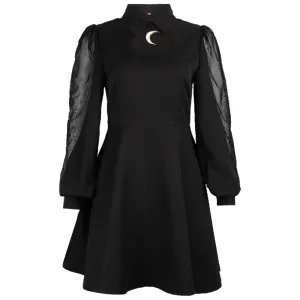 Hollow Moon Collar Dress SD00868