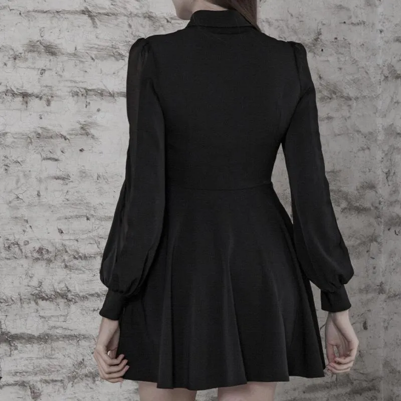 Hollow Moon Collar Dress SD00868