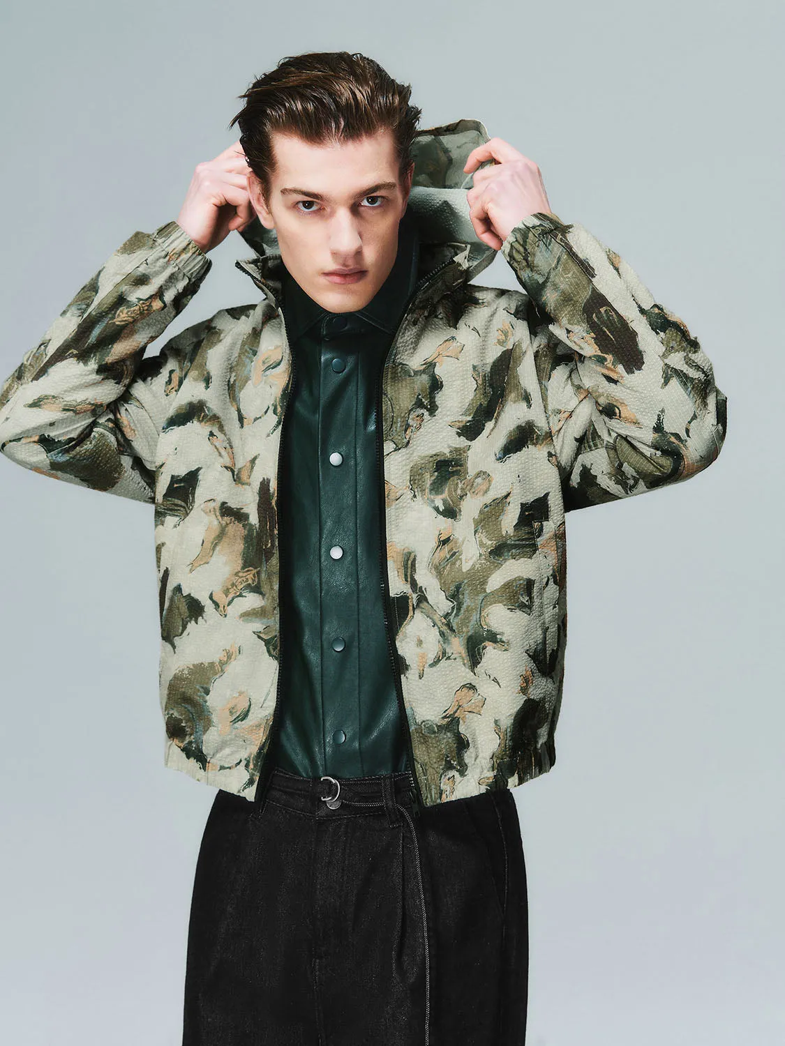 Hoodie Zip Up Front Jackets