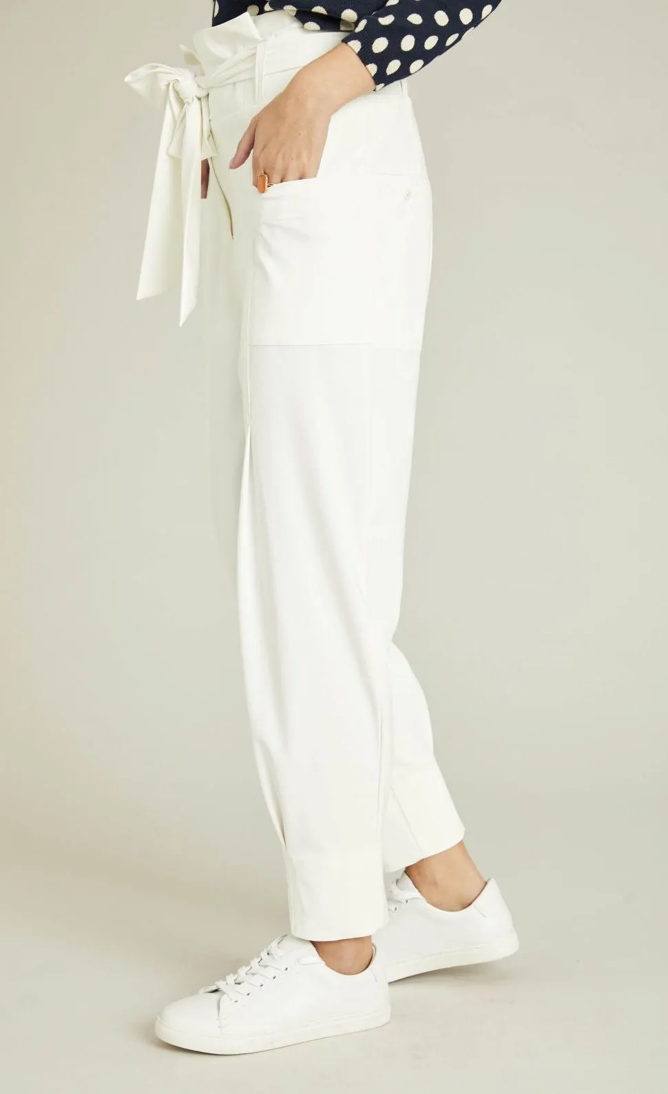 Indies White Collin Pants