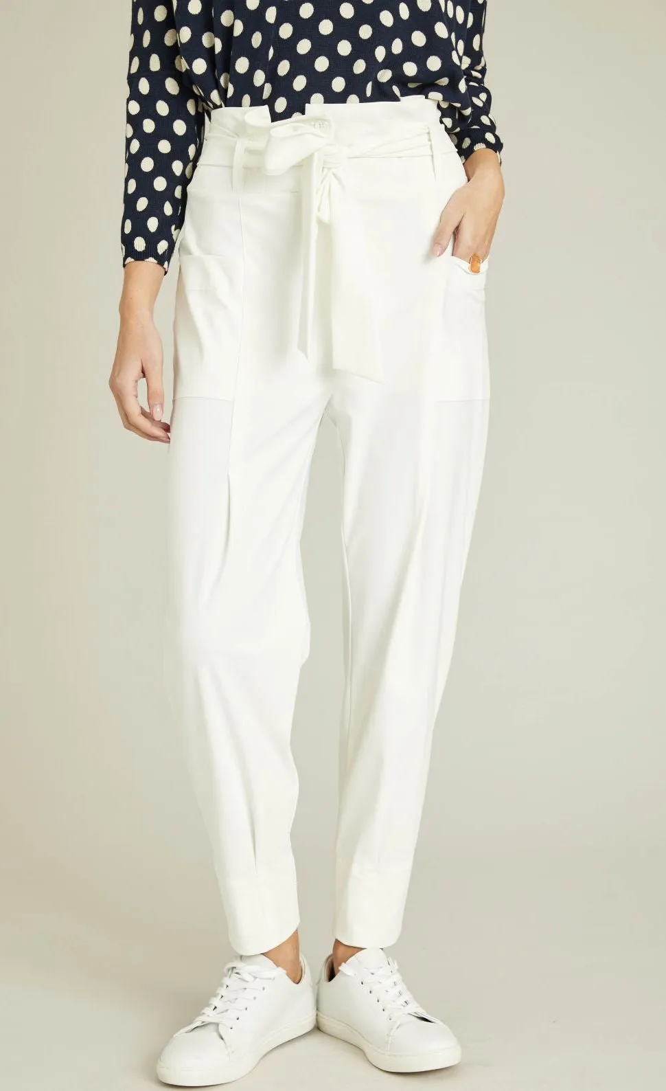 Indies White Collin Pants